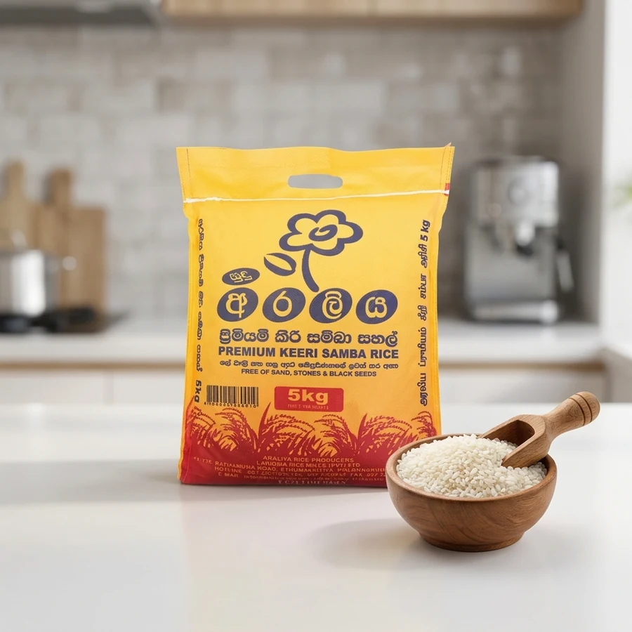 Araliya Supiri Keeri Samba Rice (කීරි සම්බා හාල්) – 5 kg Family Bag — Araliya available in UAE on 9thCart