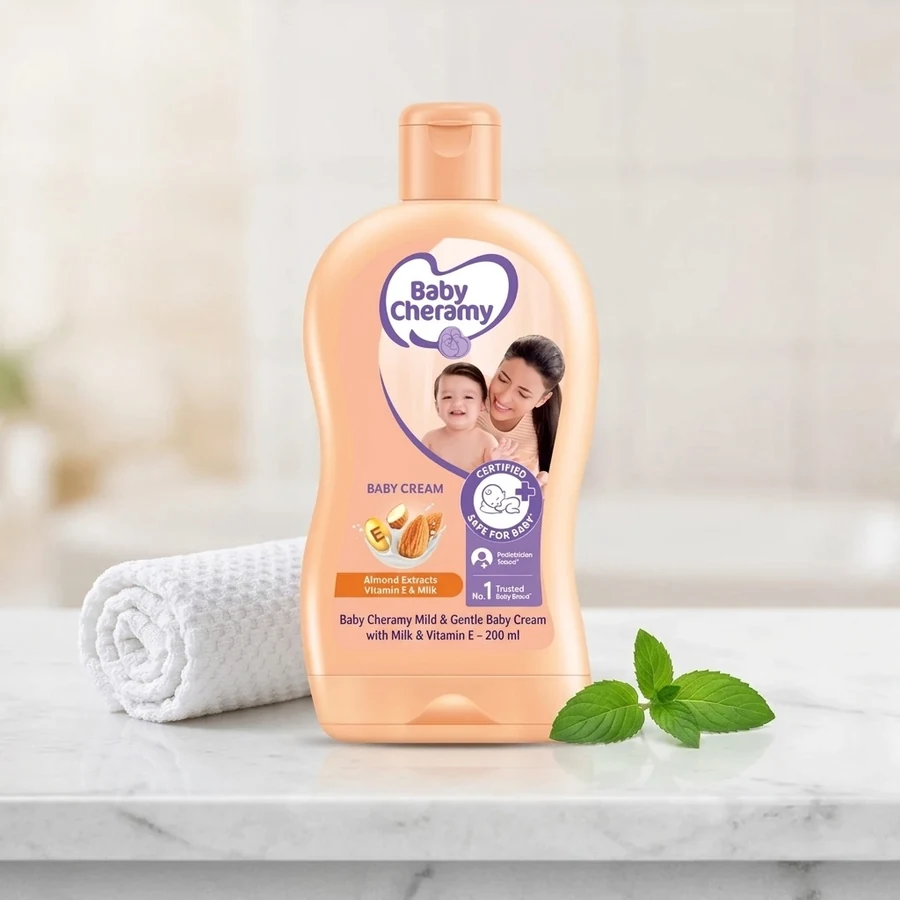 Baby Cheramy Mild & Gentle Baby Cream with Milk & Vitamin E – 200 ml — Baby Cheramy available in UAE on 9thCart
