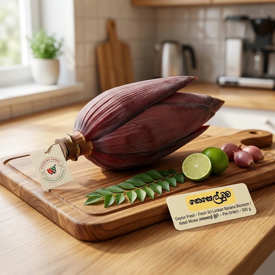 Fresh Sri Lankan Banana Blossom / Kesel Muwa (කෙසෙල් මුව – Pre-Order) – 500 g — Ceylon Fresh available in UAE on 9thCart