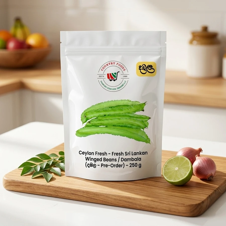 Fresh Sri Lankan Winged Beans / Dambala (දඹල – Pre-Order) – 250 g — Ceylon Fresh available in UAE on 9thCart