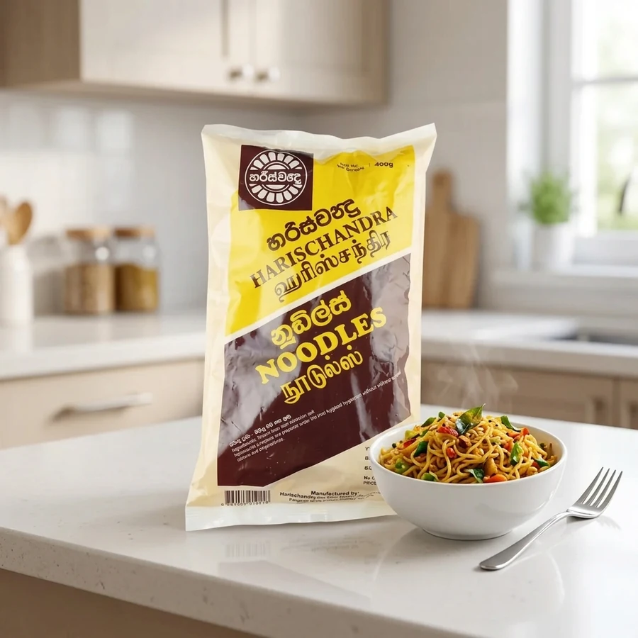 Harischandra Traditional Plain Wheat Noodles (හරිස්චන්ද්‍ර නූඩ්ල්ස්) – 400 g — Harischandra available in UAE on 9thCart