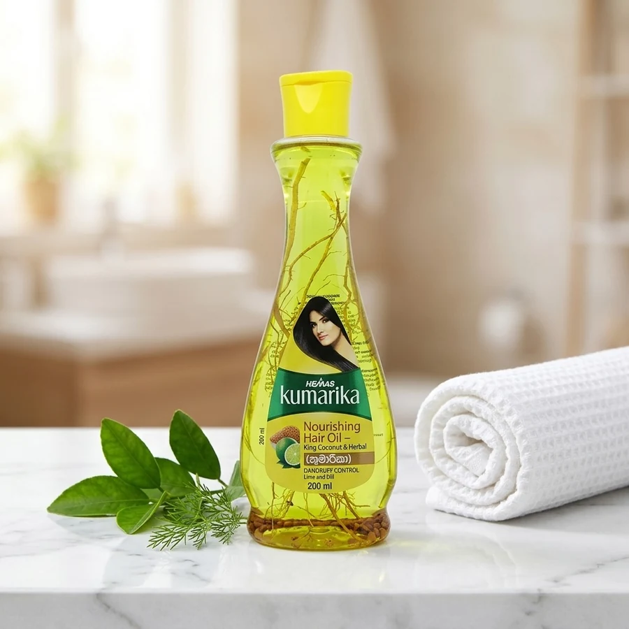Hemas Kumarika King Coconut & Herbal Nourishing Hair Oil (කුමාරිකා) – 200 ml — Hemas Kumarika available in UAE on 9thCart