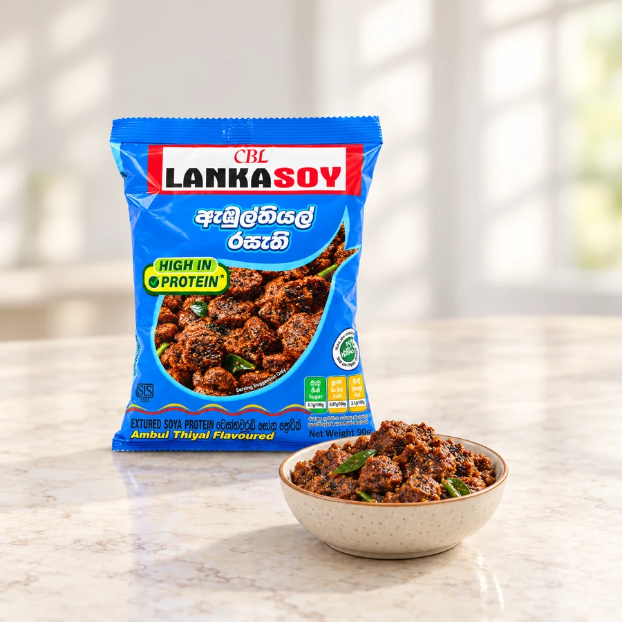 CBL LankaSoy Ambul Thiyal Flavoured Soya Meat – 90 g — CBL LankaSoy available in UAE on 9thCart