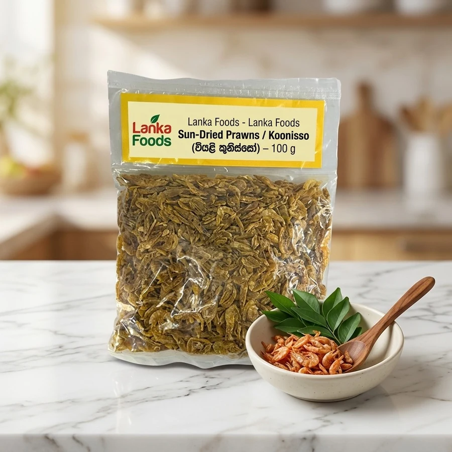 Lanka Foods Sun-Dried Prawns / Koonisso (වියළි කූනිස්සෝ) – 100 g — Lanka Foods available in UAE on 9thCart