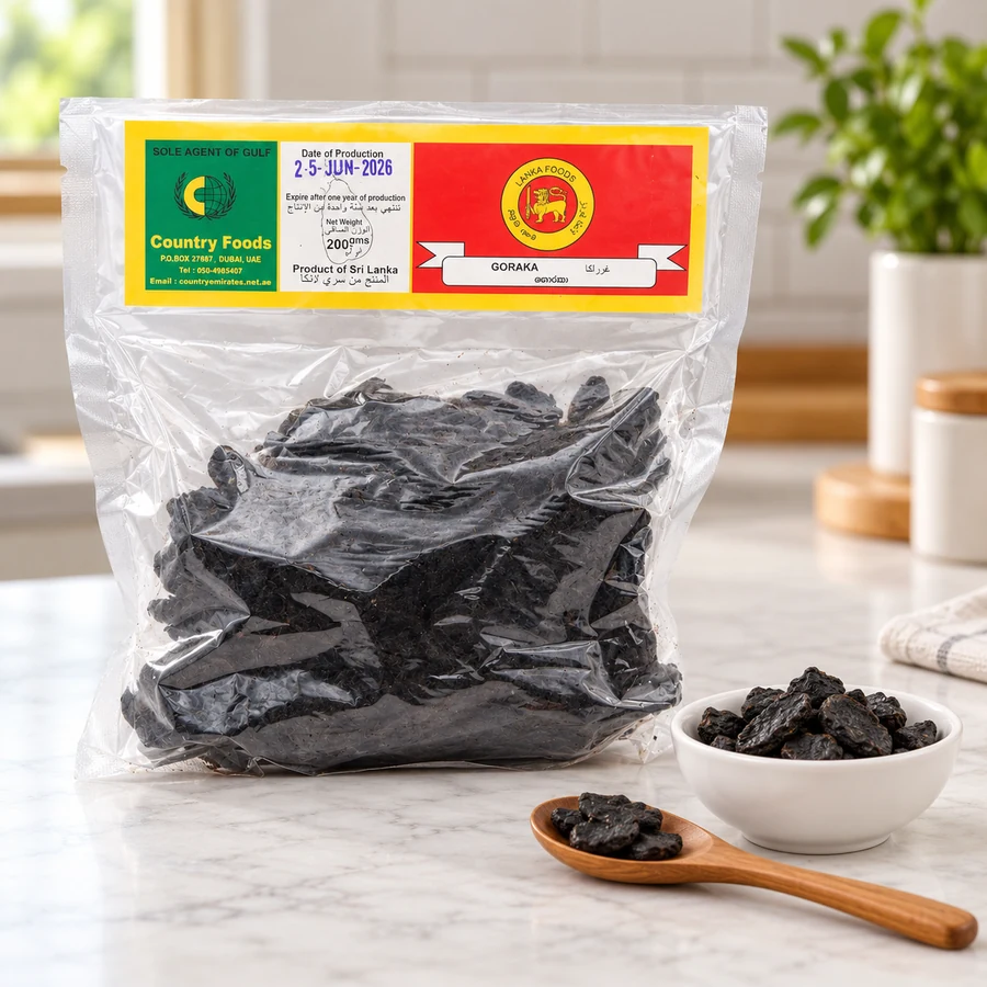 Lanka Foods Dried Ceylon Goraka Pieces  – 200 g — Lanka Foods available in UAE on 9thCart