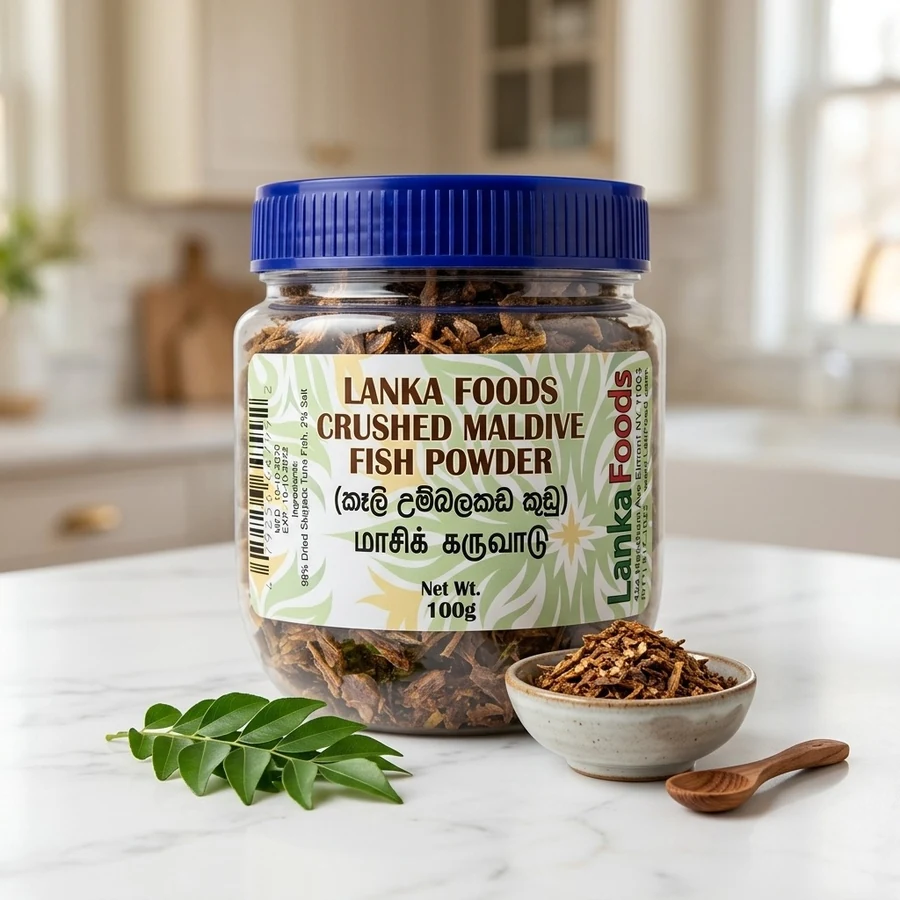 Lanka Foods Crushed Maldive Fish Powder (කෑලි උම්බලකඩ කුඩු) – 100 g — Lanka Foods available in UAE on 9thCart