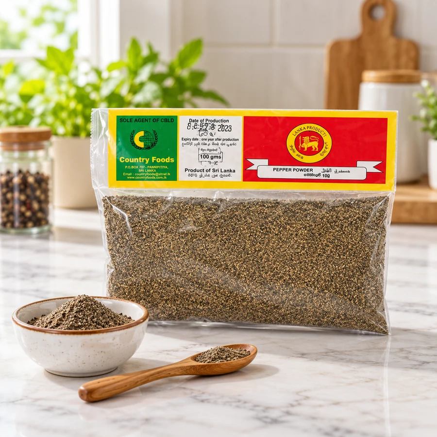 Lanka Foods Pure Ceylon Black Pepper Powder (Gammiris Kudu) – 100 g — Lanka Foods available in UAE on 9thCart