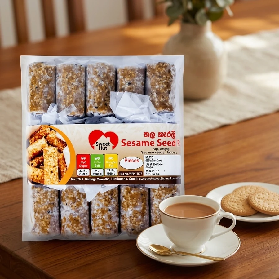 Traditional Sri Lankan Sesame & Jaggery Rolls / Thala Guli (තල කැරලි) – 200 g — Lanka Foods available in UAE on 9thCart
