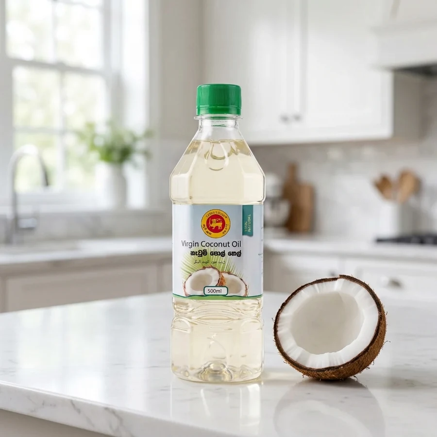 Lanka Foods Cold-Pressed White Virgin Coconut Oil (පිරිසිදු පොල් තෙල්) – 500 ml — Lanka Foods available in UAE on 9thCart