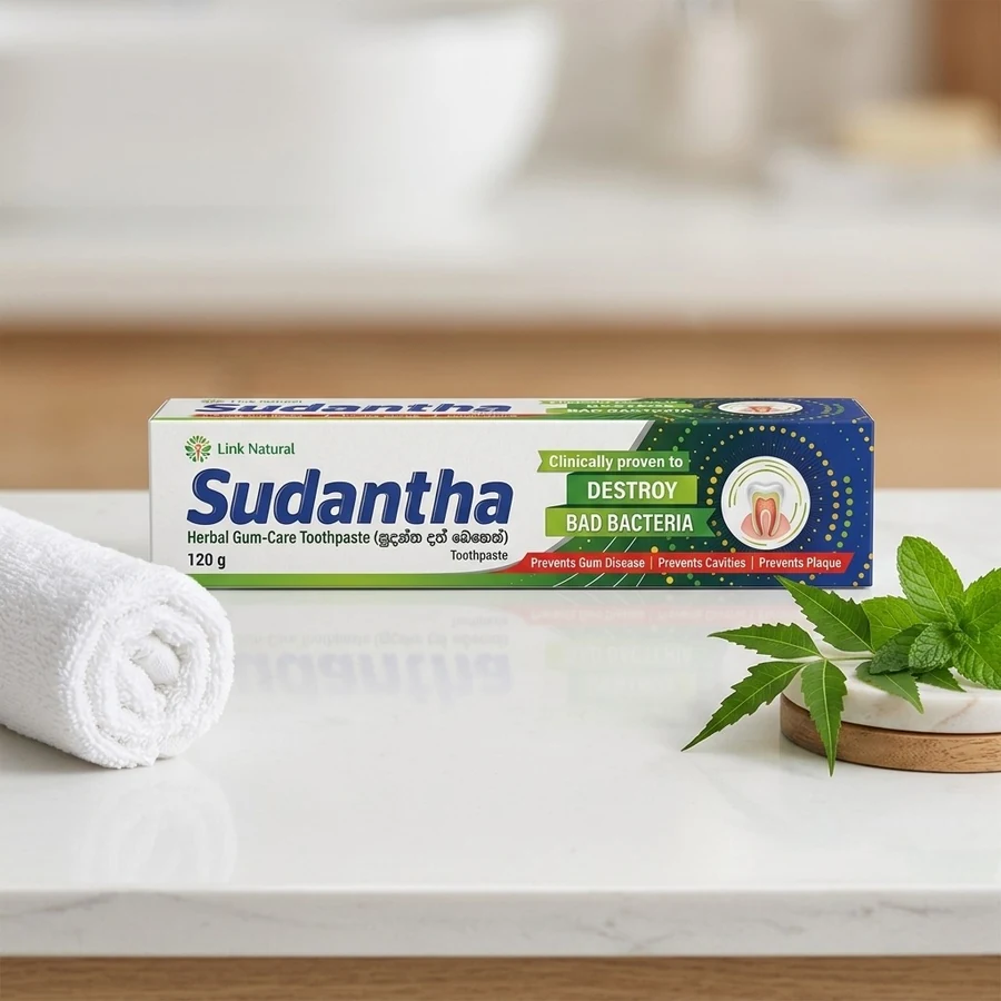 Link Natural Sudantha Herbal Gum-Care Toothpaste (සුදන්ත දත් බෙහෙත්) – 120 g — Link Natural available in UAE on 9thCart