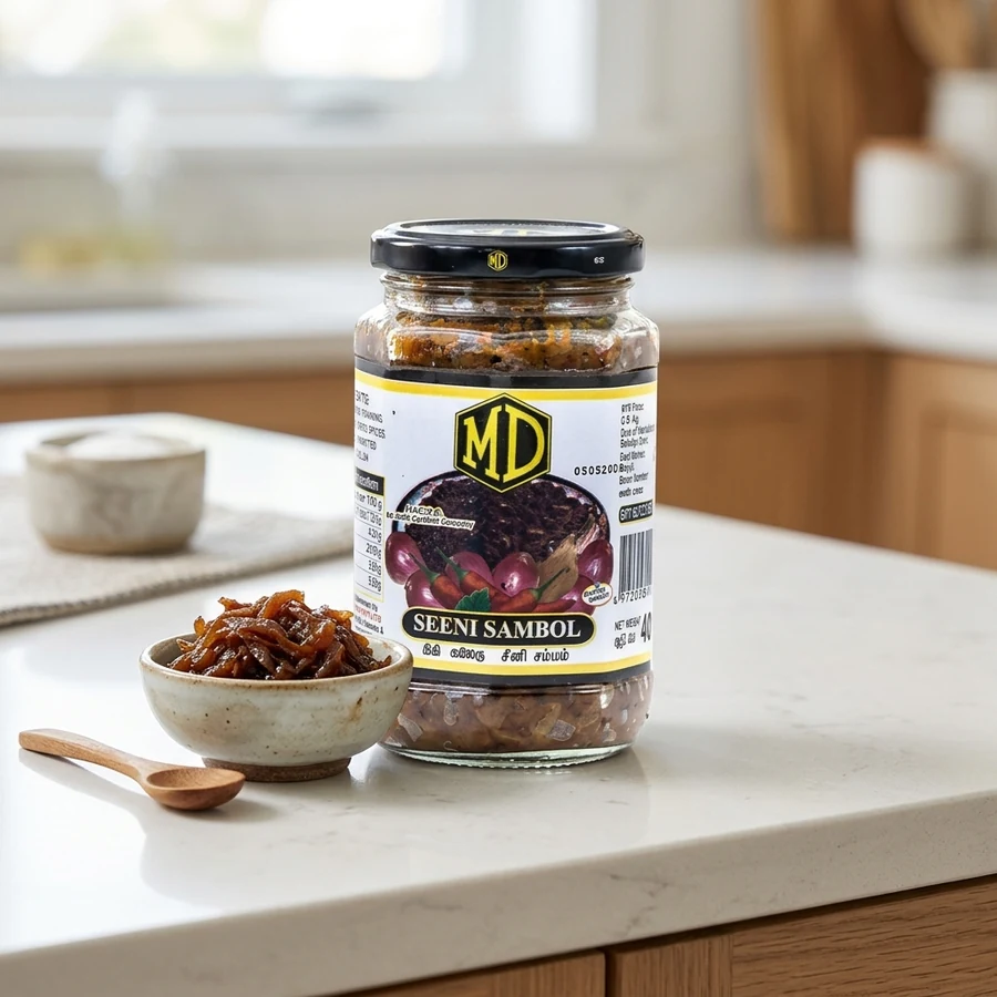 MD Spicy caramelized Seeni Sambol (සීනි සම්බෝල) – 350 g — MD available in UAE on 9thCart