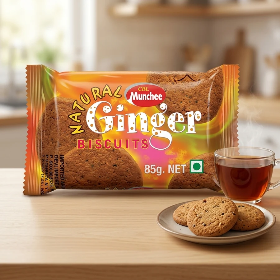 CBL Munchee Real Ceylon Ginger Biscuits (ඉඟුරු බිස්කට්) – 85 g — CBL Munchee available in UAE on 9thCart