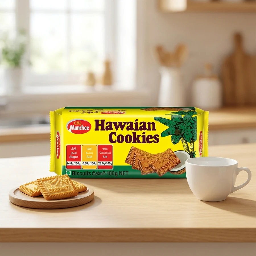 CBL Munchee Hawaiian Coconut Cookies (හවායන් කුකීස්) – 100 g — CBL Munchee available in UAE on 9thCart
