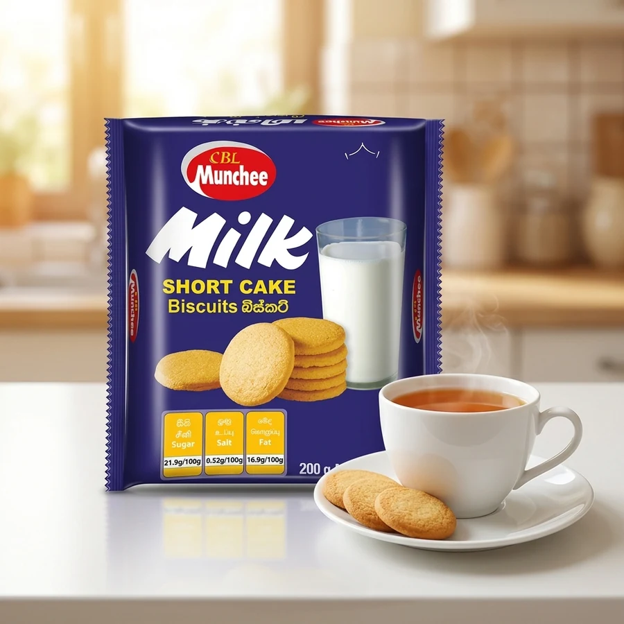 CBL Munchee Milk Short Cake Biscuits (මිල්ක් ෂෝට් කේක්) – 200 g — CBL Munchee available in UAE on 9thCart