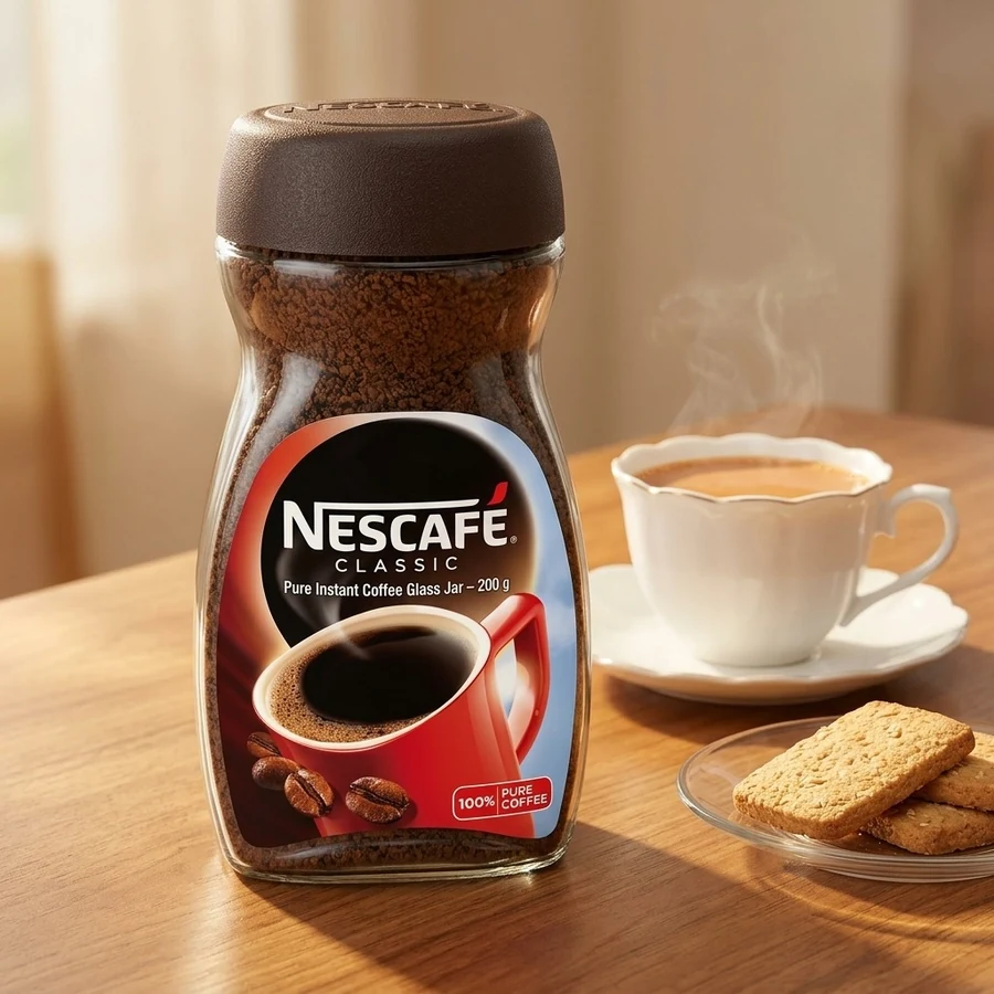 Nescafé Classic Pure Instant Coffee Glass Jar – 200 g — Nescafé available in UAE on 9thCart