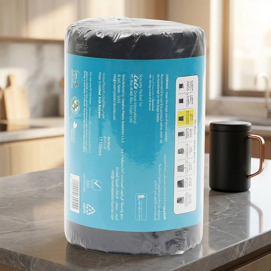 Heavy-Duty Leak-Proof Black Trash & Garbage Bags (30 Gallon, 30 Roll) — Orinex available in UAE on 9thCart
