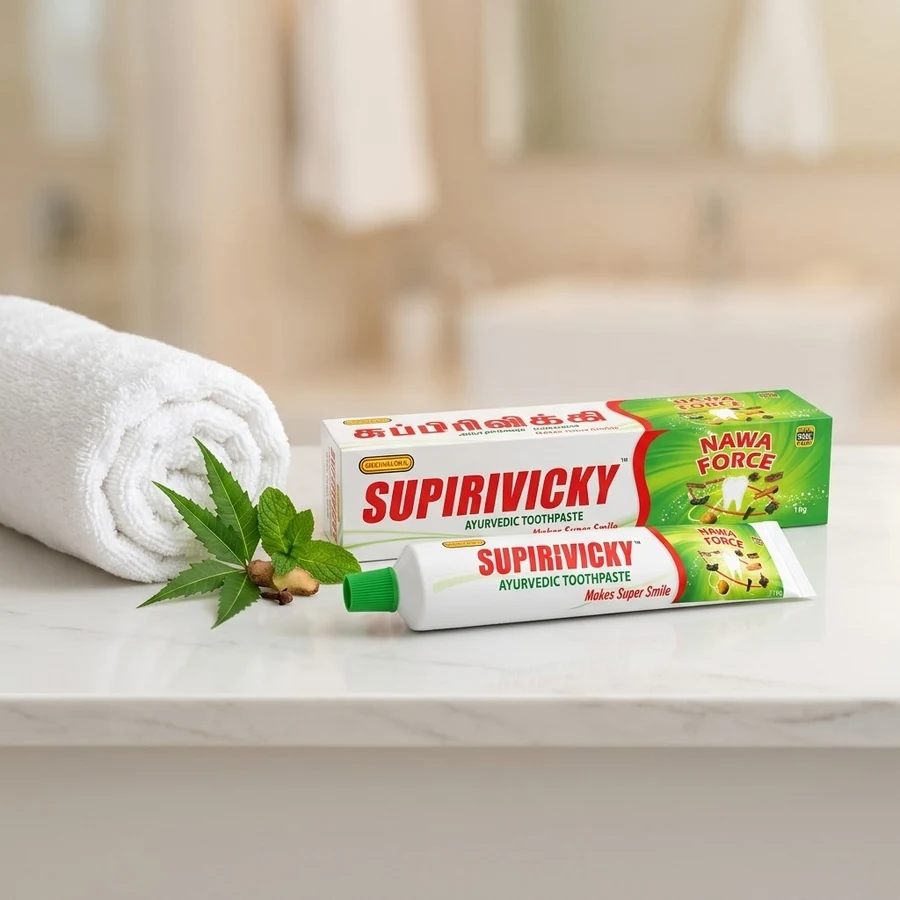 Siddhalepa Supirivicky Ayurvedic Herbal Toothpaste (සුපිරිවිකී) – 110 g — Siddhalepa available in UAE on 9thCart