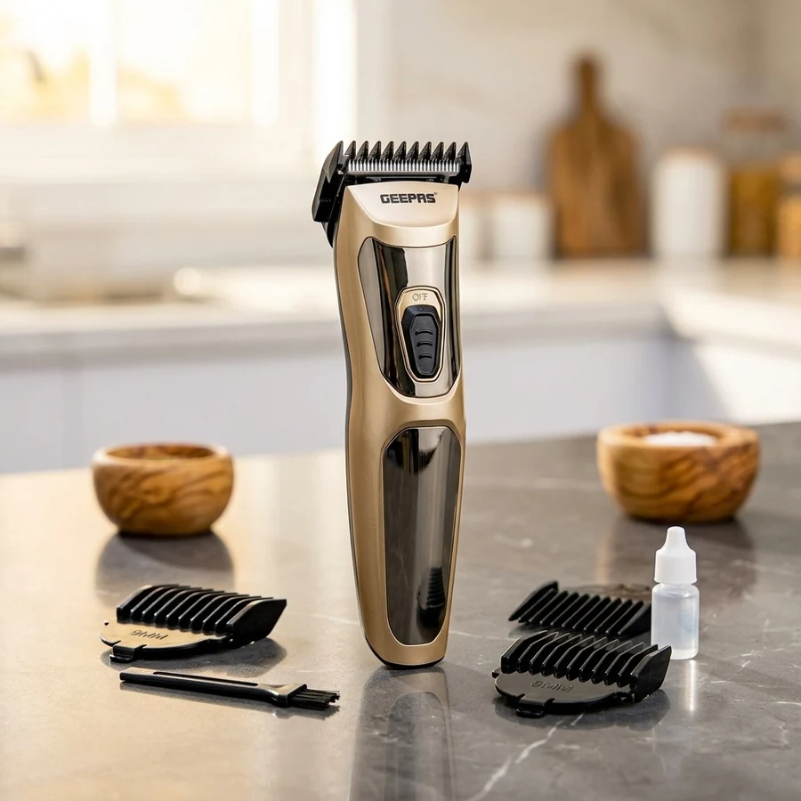 Cordless USB Rechargeable Hair & Beard Trimmer Grooming Kit — Geepas available in UAE on 9thCart