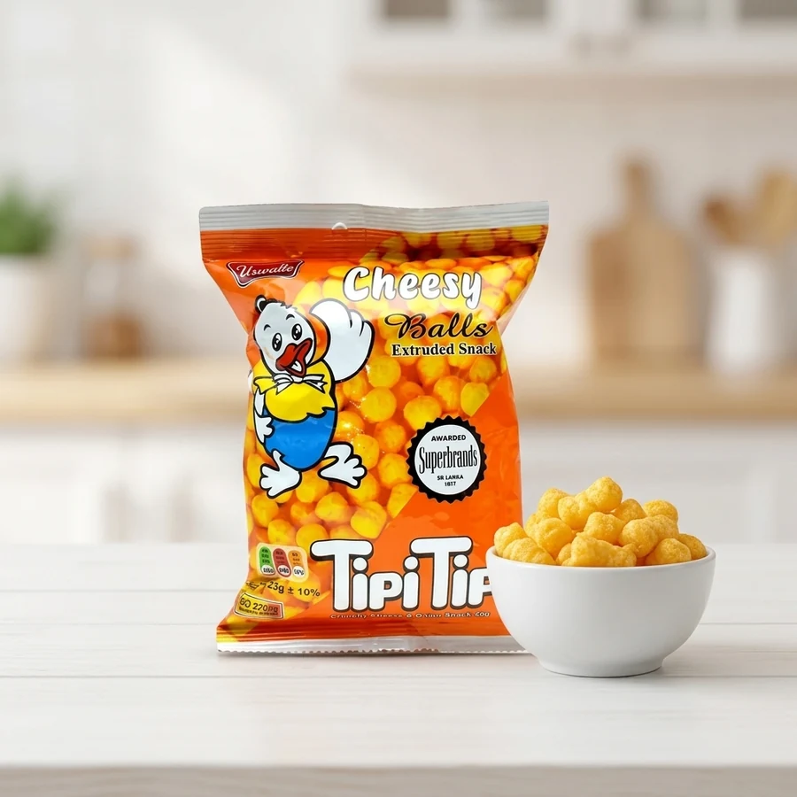 Uswatte Tipi Tip Crunchy Cheese & Onion Extruded Snack – 50 g — Uswatte available in UAE on 9thCart