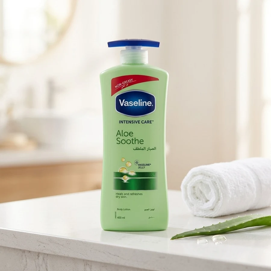 Vaseline Intensive Care Aloe Soothe / Cocoa Radiant Body Lotion – 400 ml — Vaseline available in UAE on 9thCart
